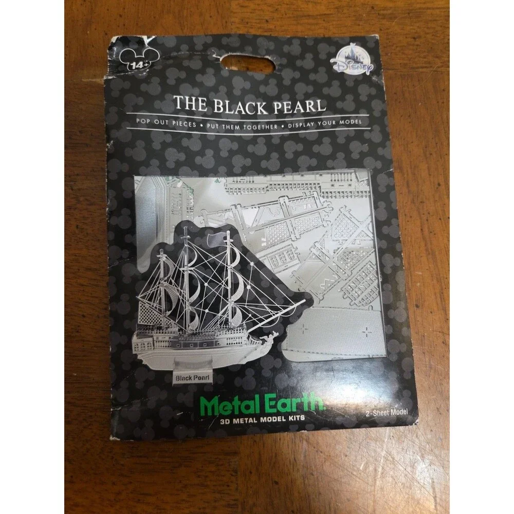 Disney Parks The Black Pearl Metal Earth 3D Model Kit Pirates of the Caribbean